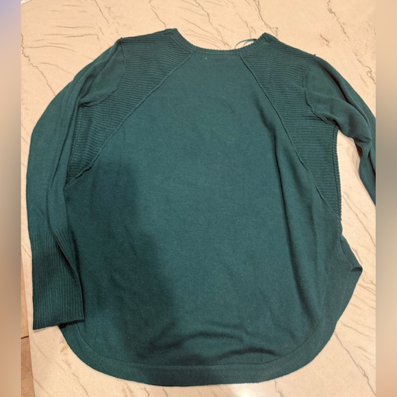 RD Style Teal Green Ribbed Detail Pullover Sweater Cozy Knit Excellent Condition - Picture 10 of 16